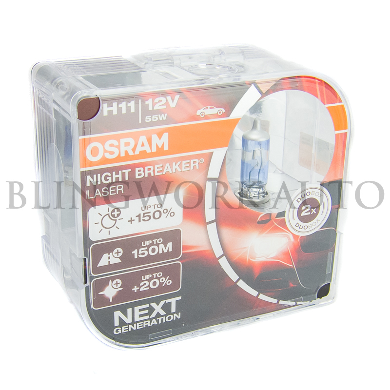 Osram H11 64211NL Halogen Lampen Night Breaker Laser +150%
