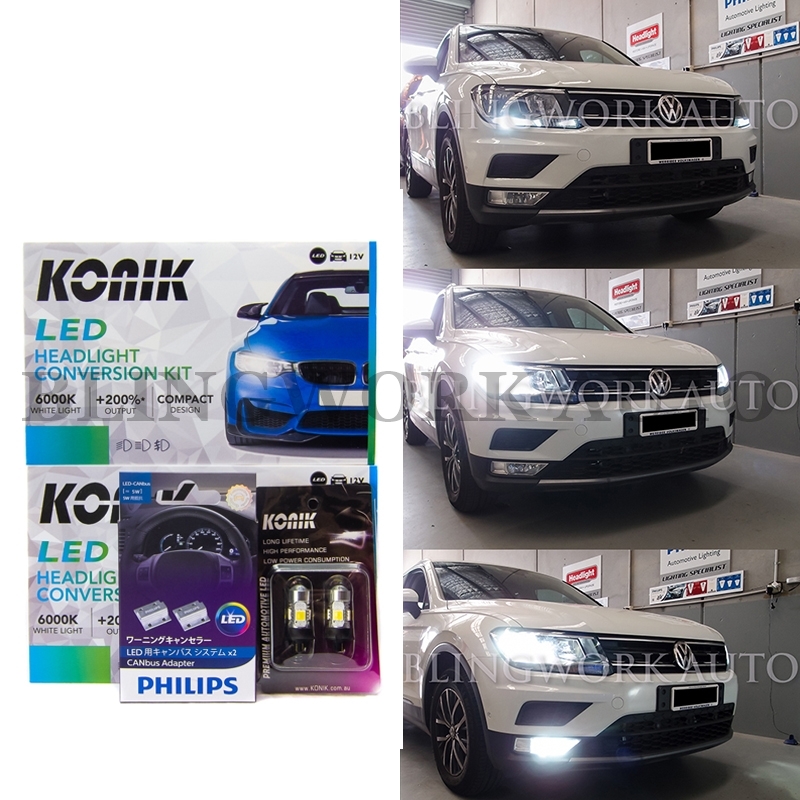 KONIK LED H7 H11 PW24W 6000K DRL Headlight Fog Light