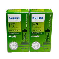 (PAIR) Philips H7 Eco Vision Long Life Halogen Bulbs