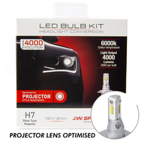 JW Speaker H7 6000K PROJECTOR LENS Model 4000 EVOLUTION LED Conversion Kit