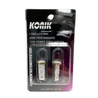 KONIK T10 W5W Red LED Tail Light Bulbs