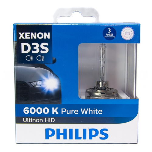 Philips D3S Ultinon 6000K Xenon HID Bulbs